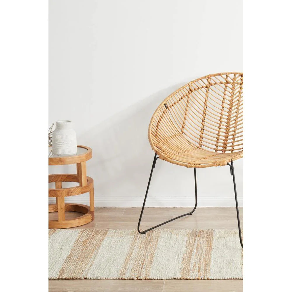 Noosa Natural White Runner Rug - ICONIC RUGS