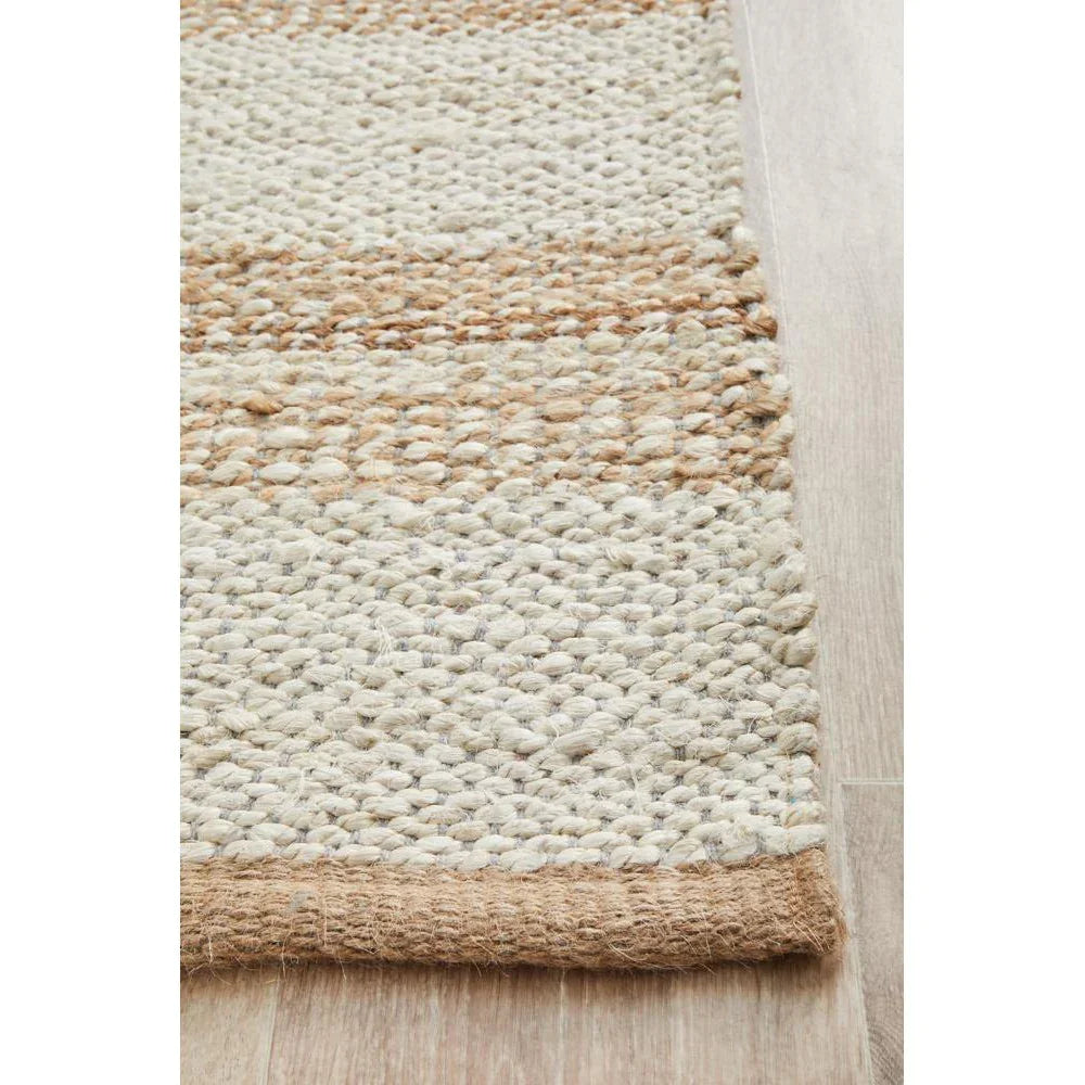 Noosa Natural White Runner Rug - ICONIC RUGS