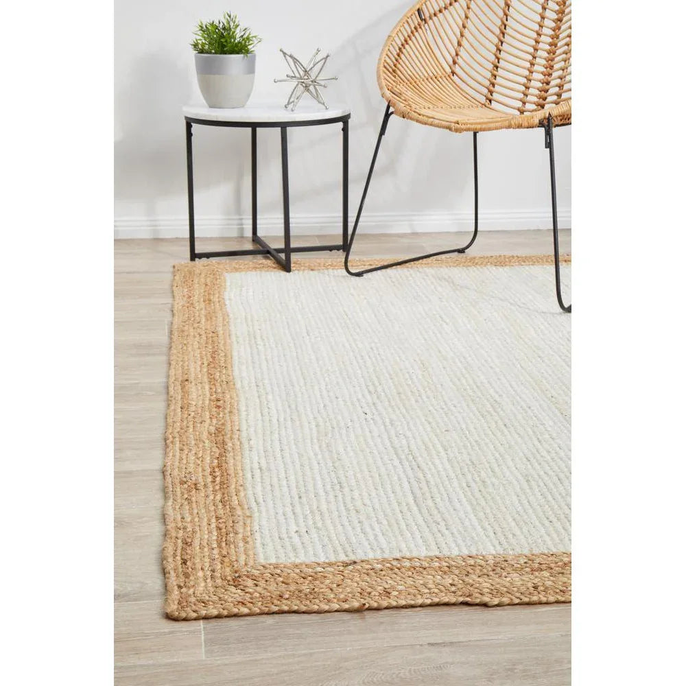 Noosa White Natural Rug - ICONIC RUGS