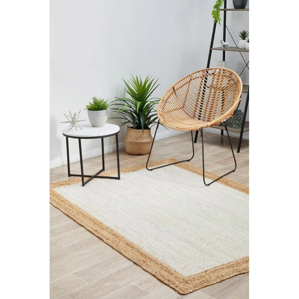 Noosa White Natural Rug - ICONIC RUGS