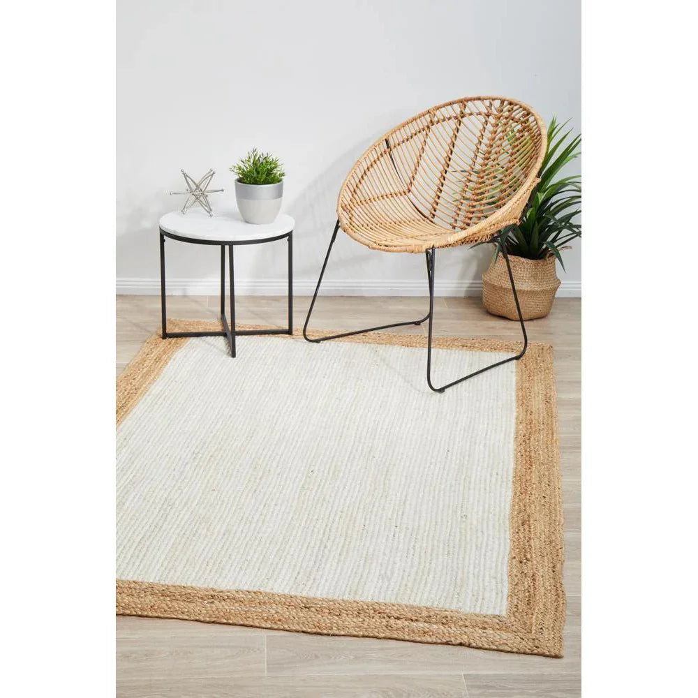 Noosa White Natural Rug - ICONIC RUGS