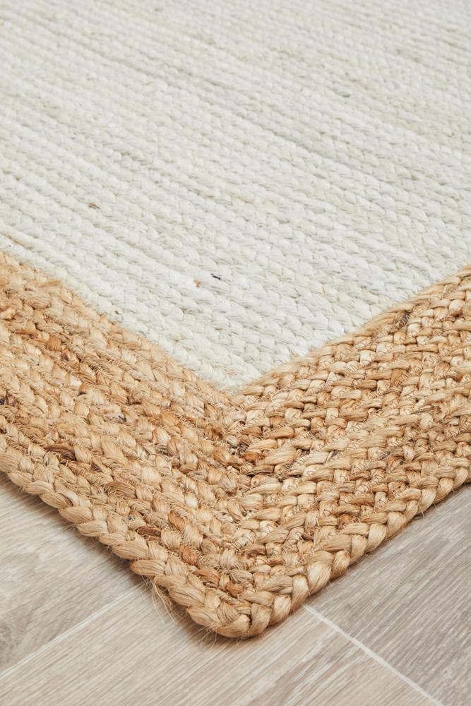 Noosa White Natural Rug - ICONIC RUGS
