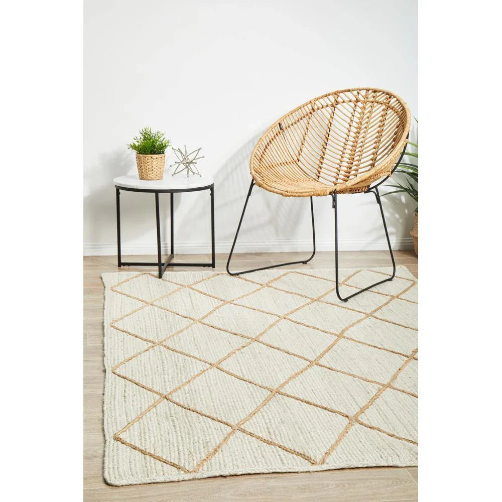 Noosa White Rug - ICONIC RUGS