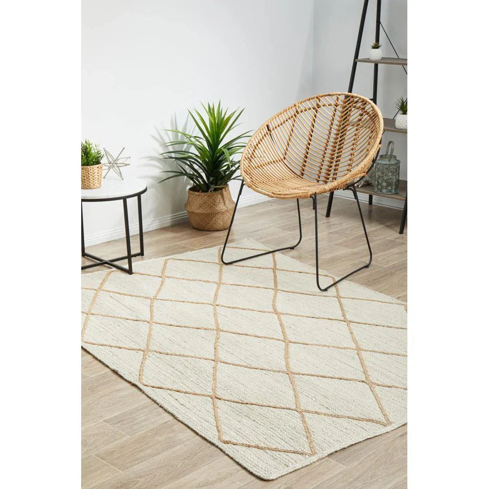 Noosa White Rug - ICONIC RUGS