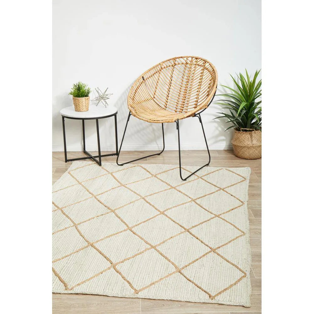 Noosa White Rug - ICONIC RUGS