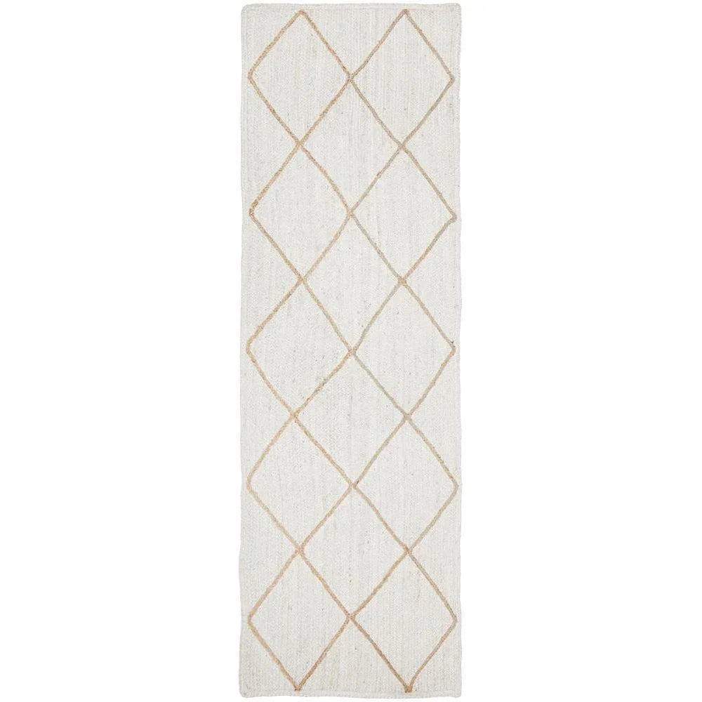 Noosa White Runner Rug - ICONIC RUGS