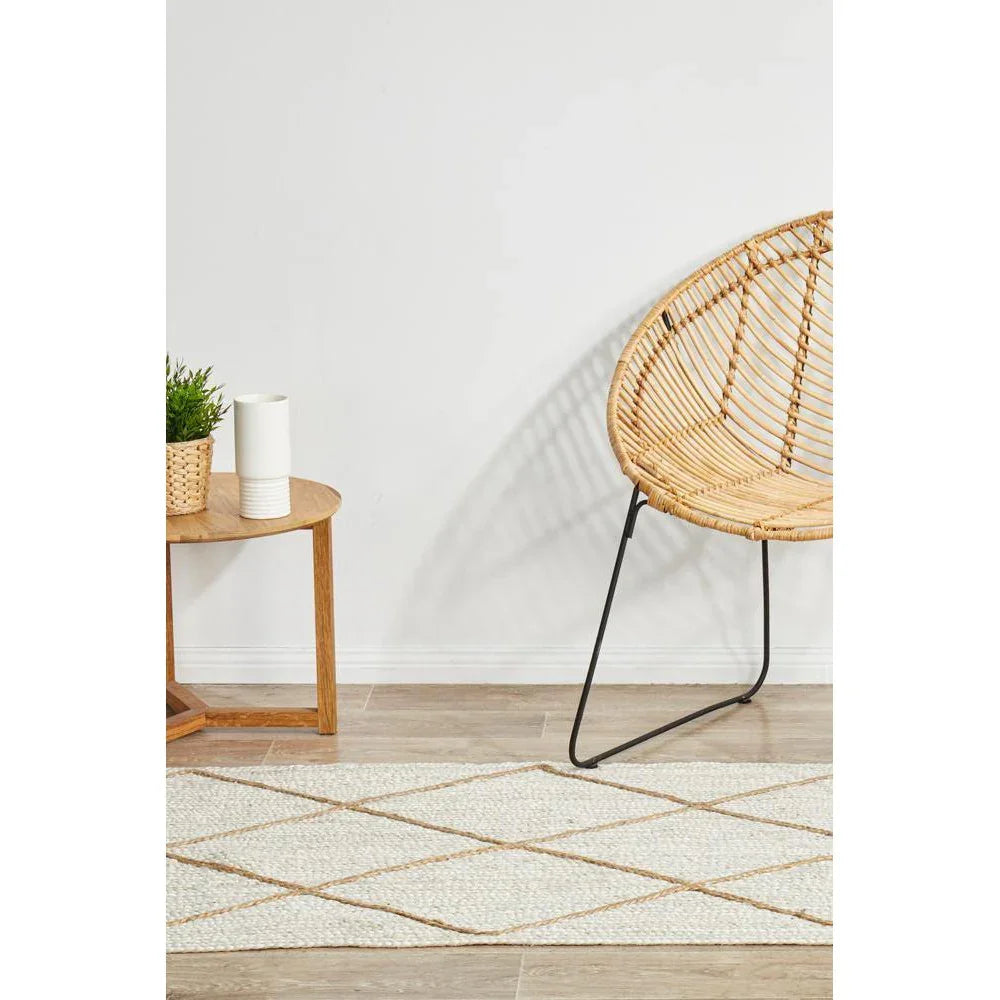 Noosa White Runner Rug - ICONIC RUGS