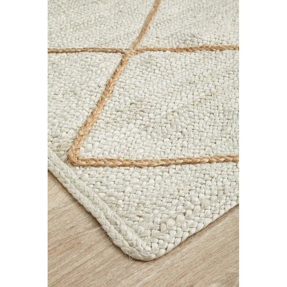 Noosa White Runner Rug - ICONIC RUGS