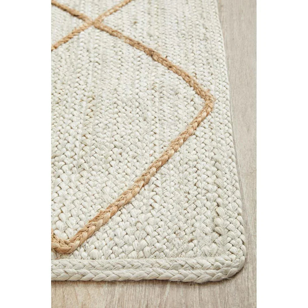 Noosa White Runner Rug - ICONIC RUGS