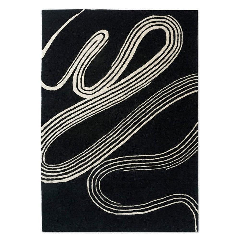 Brink & Campman Decor Flow Caviar Pure Wool Designer Rug