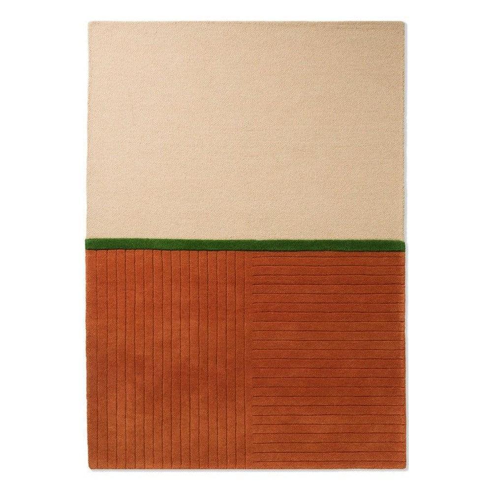 Brink & Campman Decor Rhythm Tangerine Pure Wool Designer Rug