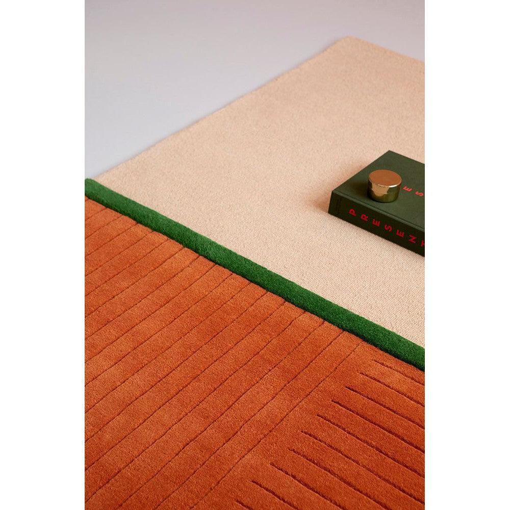 Brink & Campman Decor Rhythm Tangerine Pure Wool Designer Rug