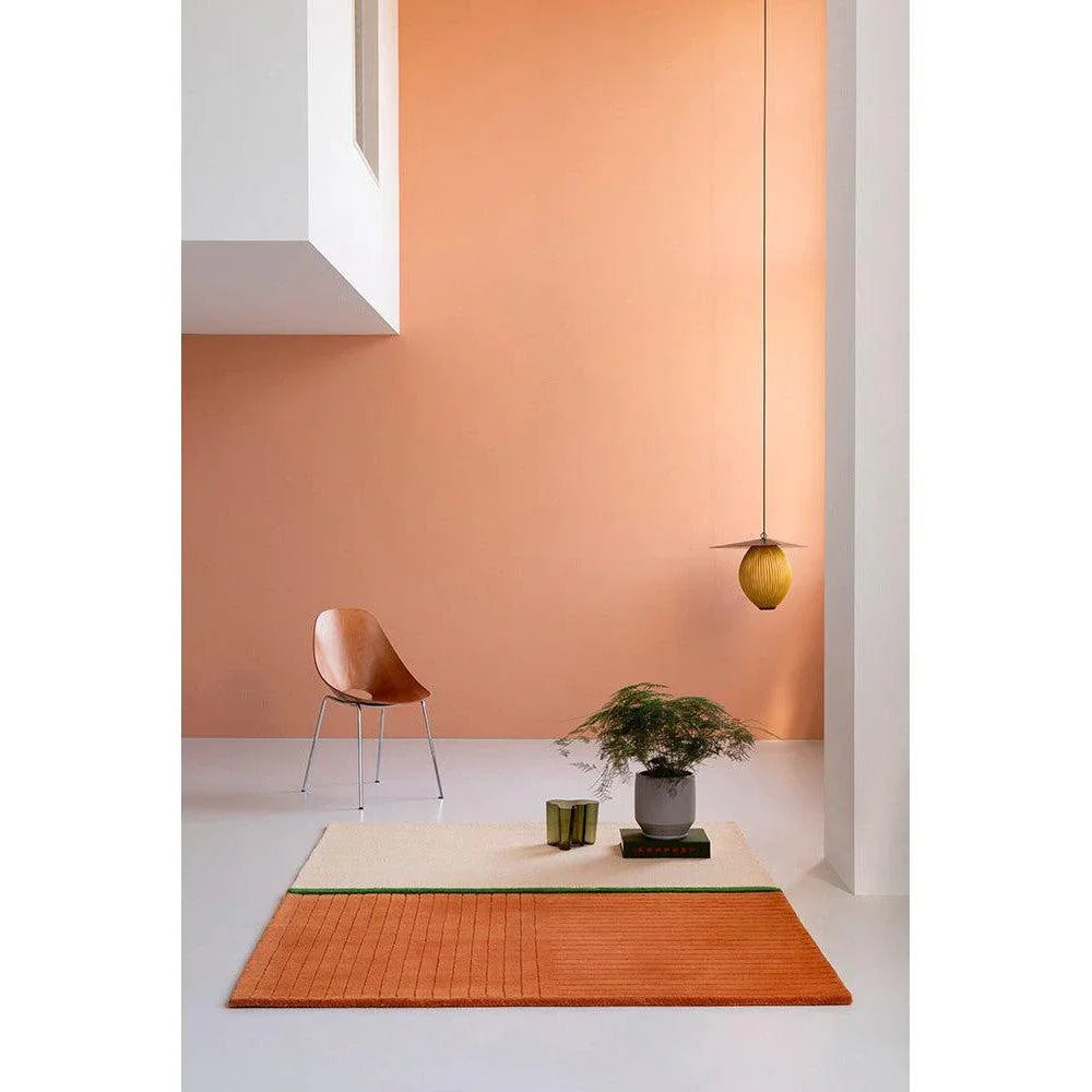Brink & Campman Decor Rhythm Tangerine Pure Wool Designer Rug