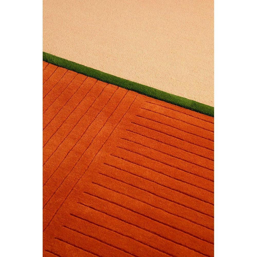 Brink & Campman Decor Rhythm Tangerine Pure Wool Designer Rug