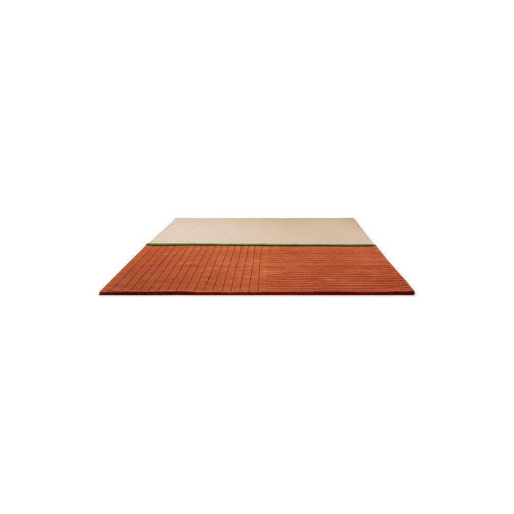 Brink & Campman Decor Rhythm Tangerine Pure Wool Designer Rug