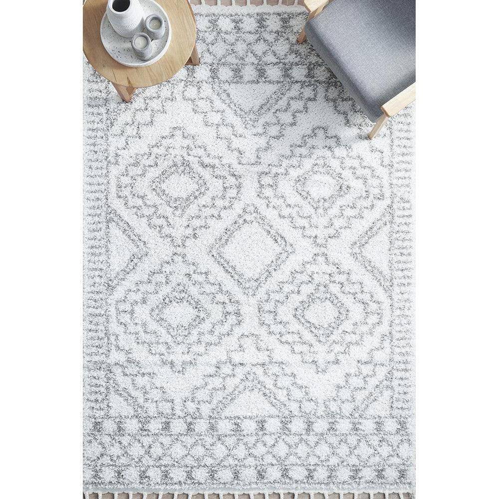 Casablanca Fez White Rug - ICONIC RUGS