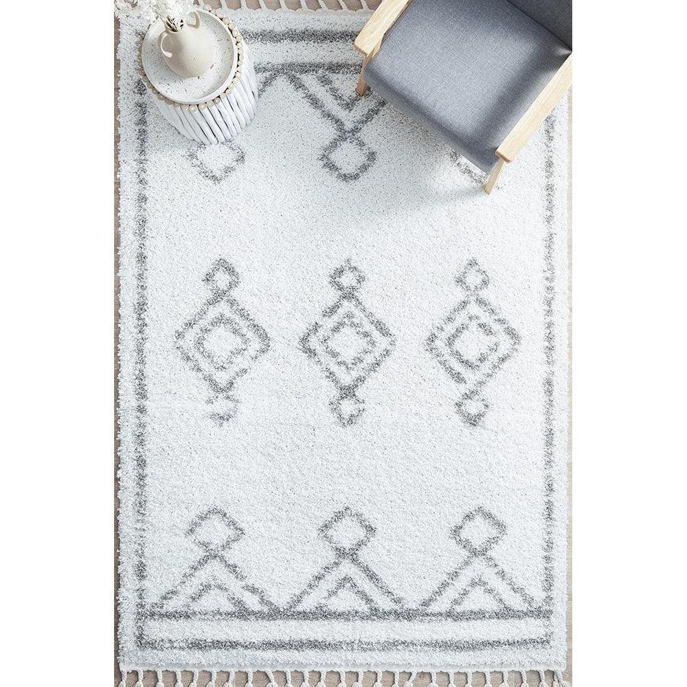 Casablanca Temara White Rug - ICONIC RUGS