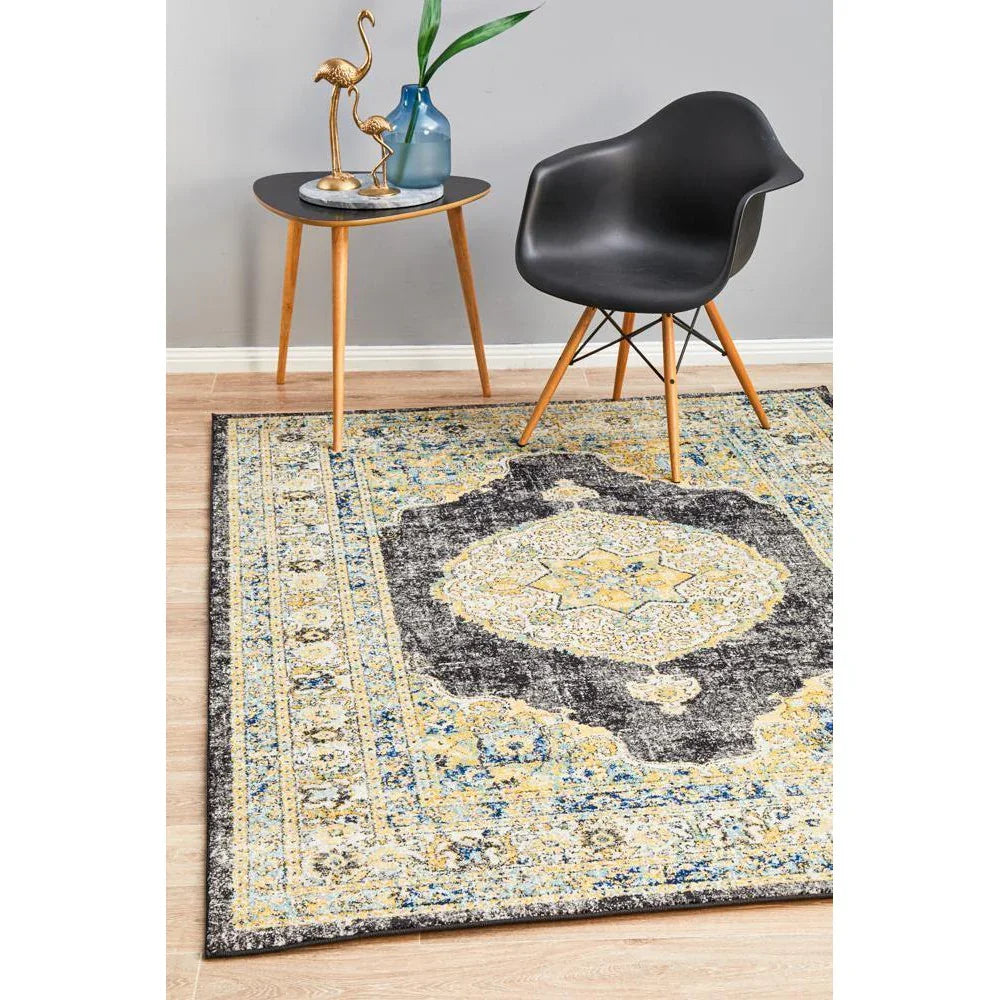 Century 955 Charcoal Rug - ICONIC RUGS
