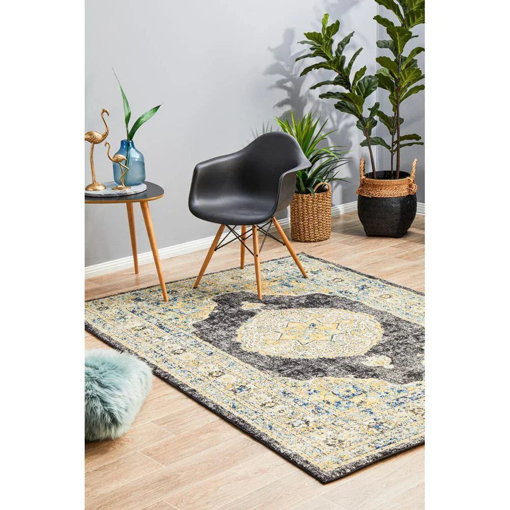 Century 955 Charcoal Rug - ICONIC RUGS