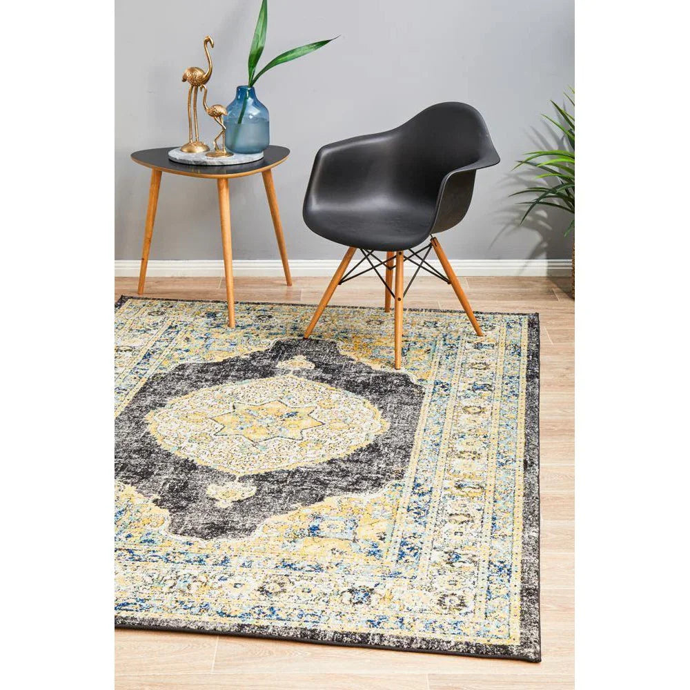 Century 955 Charcoal Rug - ICONIC RUGS