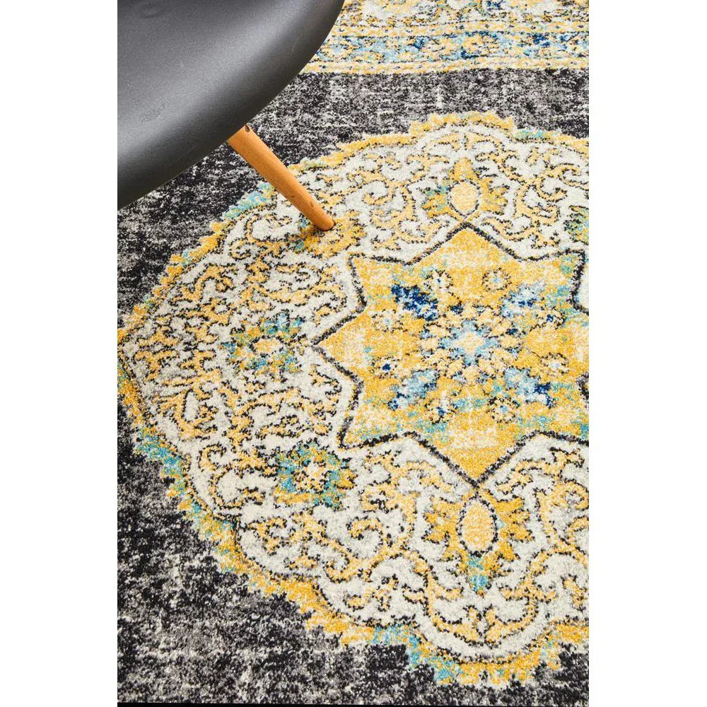 Century 955 Charcoal Rug - ICONIC RUGS