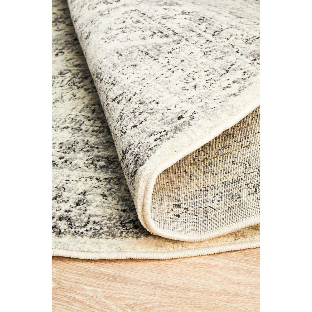 Century 999 Grey Round Rug - ICONIC RUGS