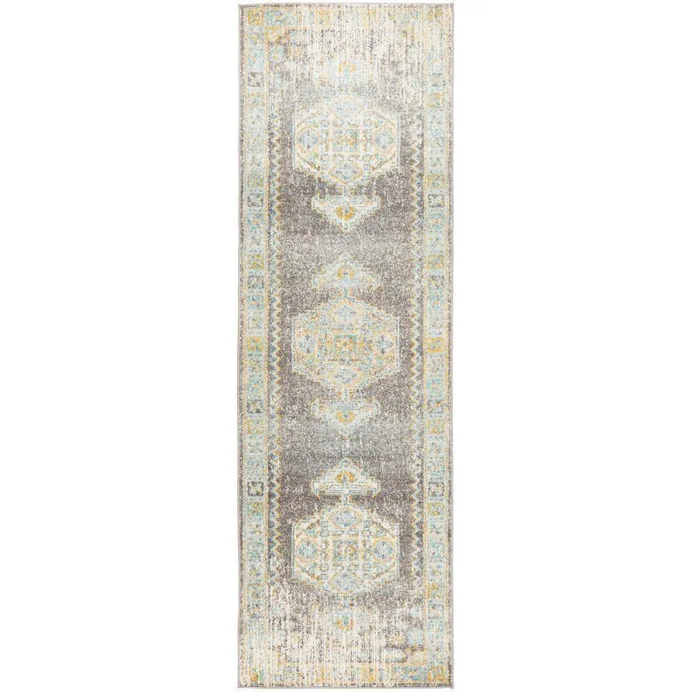 Century 944 Grey Runner Rug - ICONIC RUGS