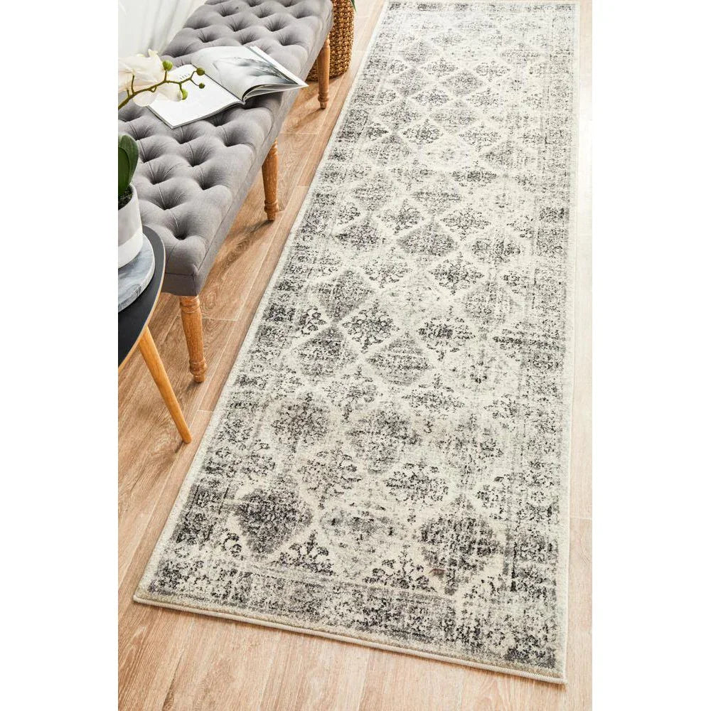 Century 999 Grey Runner Rug - ICONIC RUGS