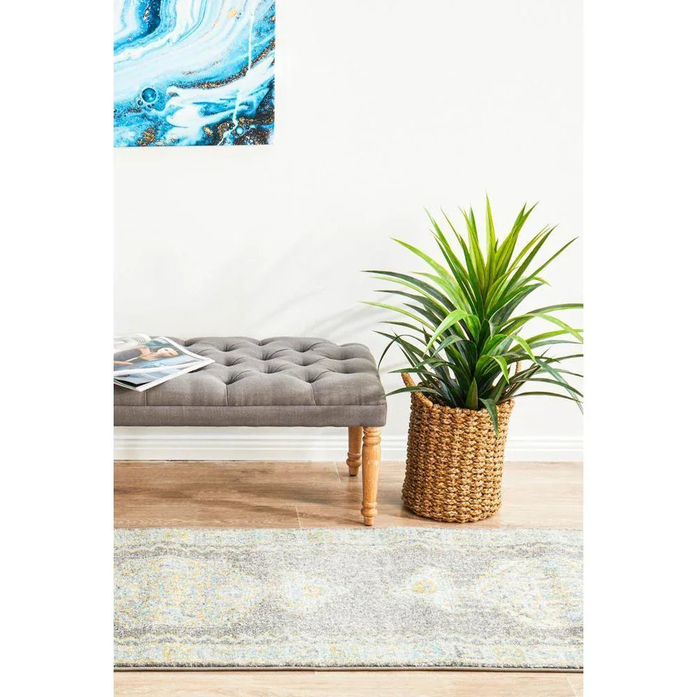 Century 944 Grey Runner Rug - ICONIC RUGS