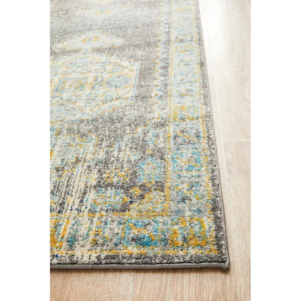 Century 944 Grey Runner Rug - ICONIC RUGS