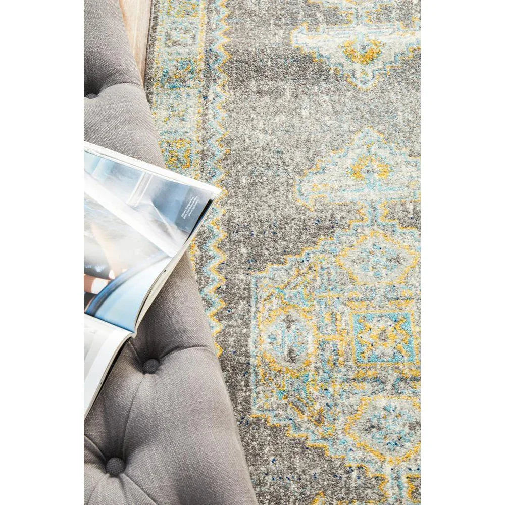Century 944 Grey Runner Rug - ICONIC RUGS