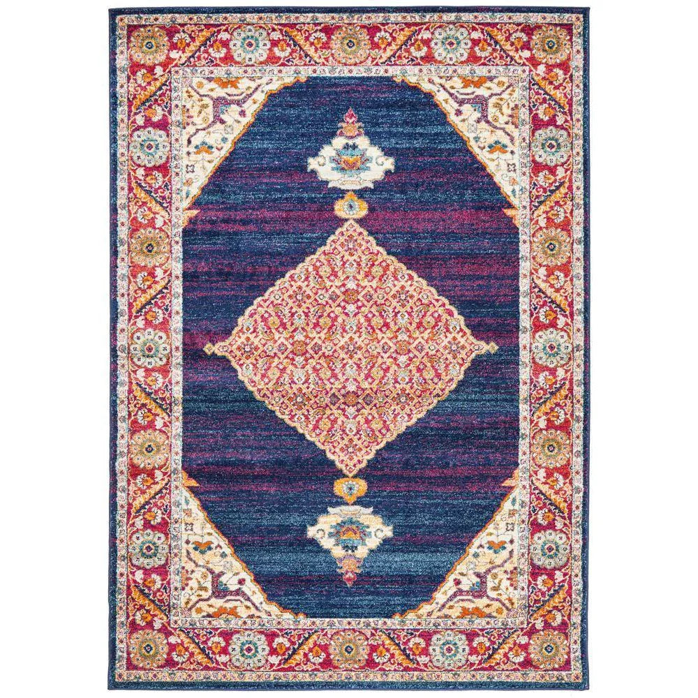 Century 966 Royal Blue Rug - ICONIC RUGS