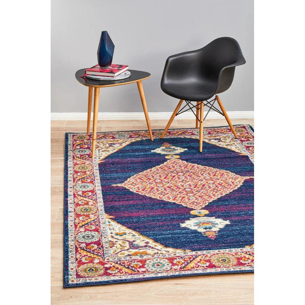 Century 966 Royal Blue Rug - ICONIC RUGS