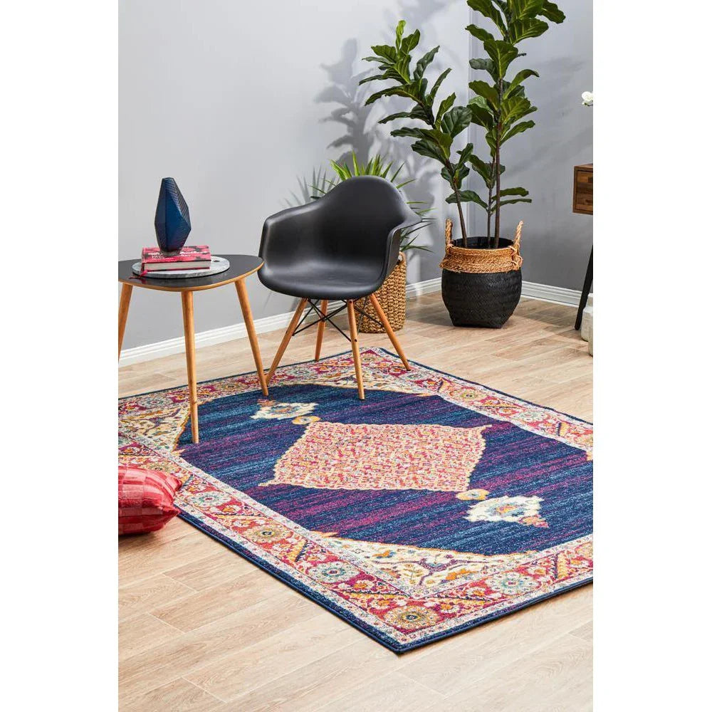Century 966 Royal Blue Rug - ICONIC RUGS