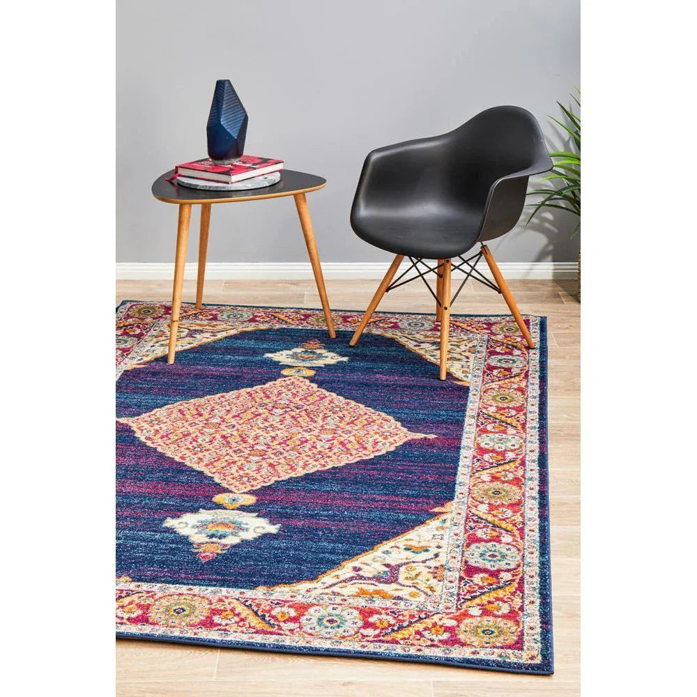 Century 966 Royal Blue Rug - ICONIC RUGS