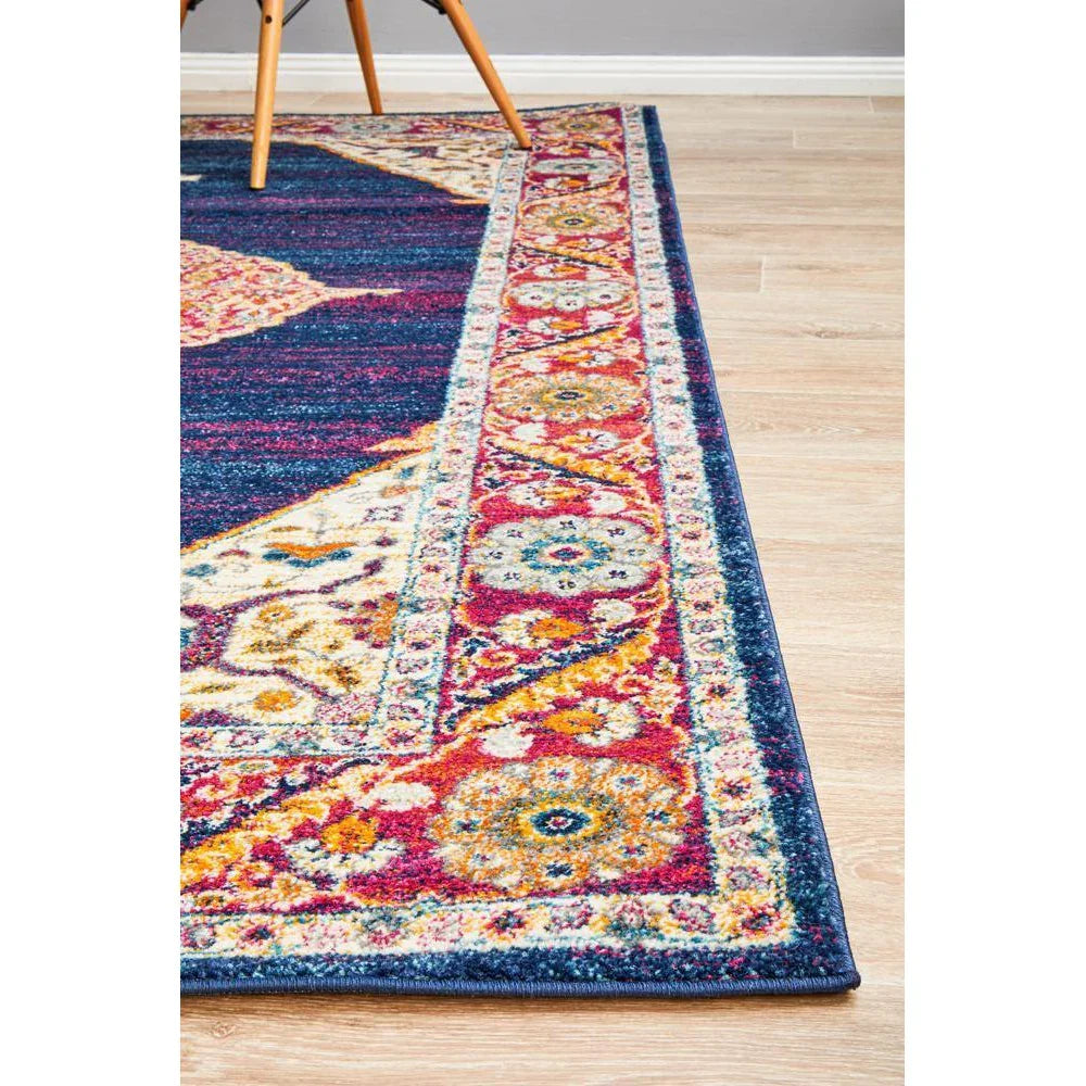 Century 966 Royal Blue Rug - ICONIC RUGS