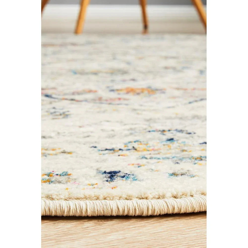 Century 911 Silver Round Rug - ICONIC RUGS