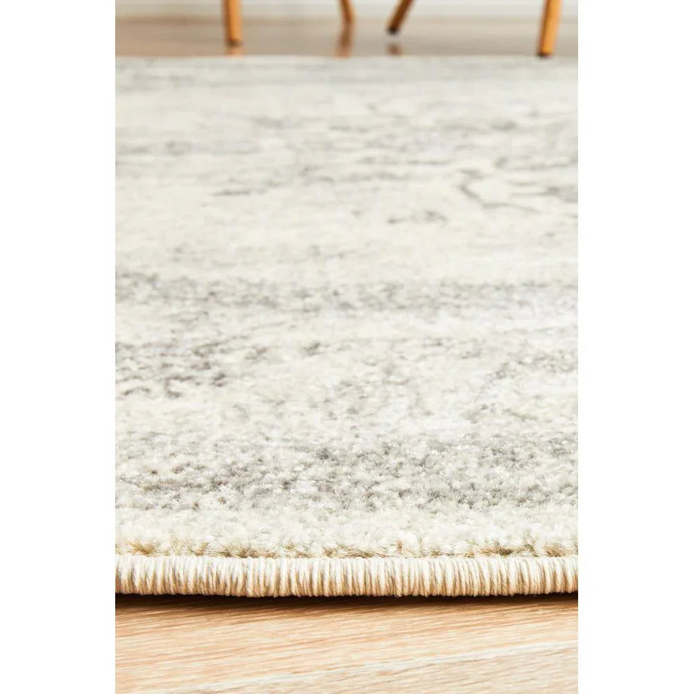 Century 977 Silver Round Rug - ICONIC RUGS
