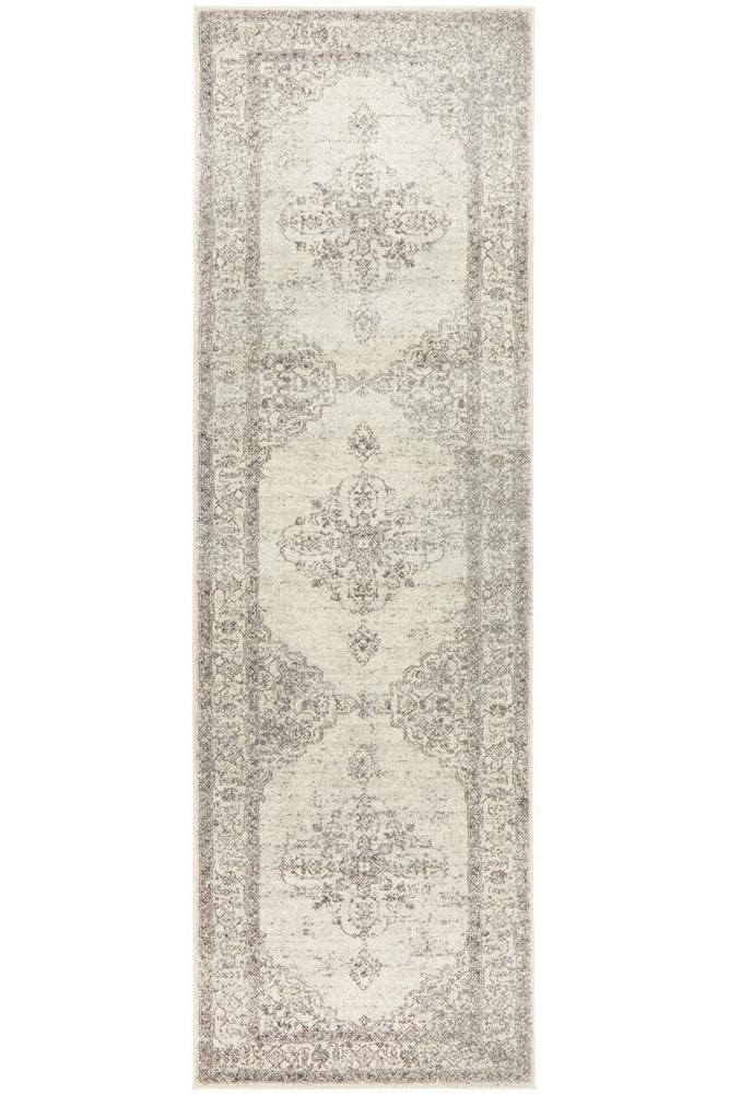 Century 977 Silver Runner Rug - ICONIC RUGS