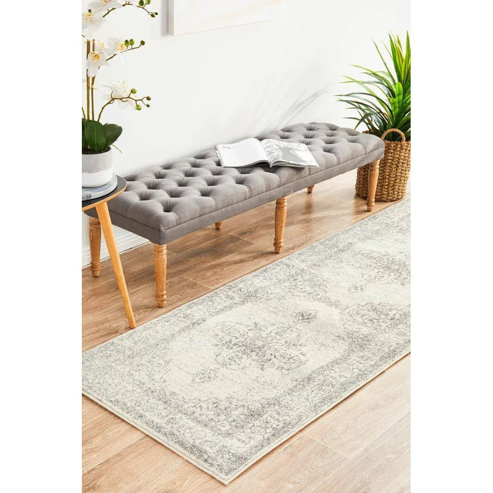Century 977 Silver Runner Rug - ICONIC RUGS