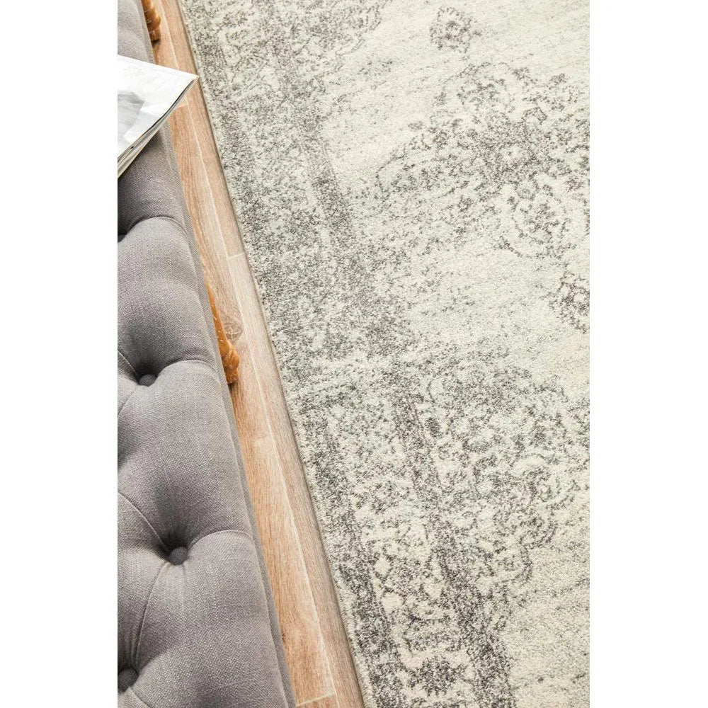Century 977 Silver Runner Rug - ICONIC RUGS