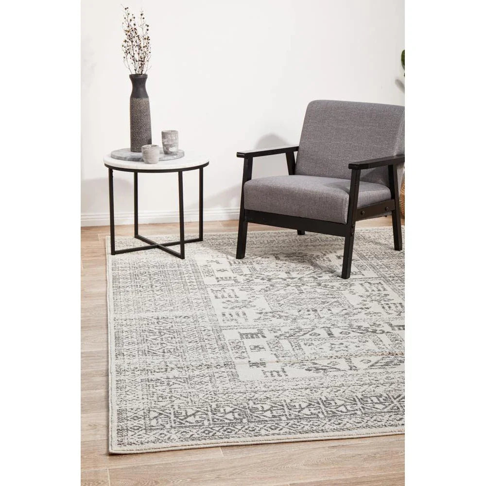 Chrome Addison Silver Rug - ICONIC RUGS