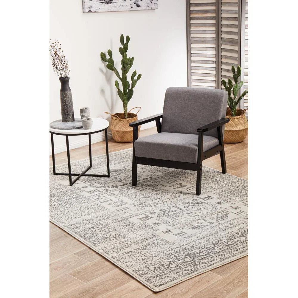 Chrome Addison Silver Rug - ICONIC RUGS