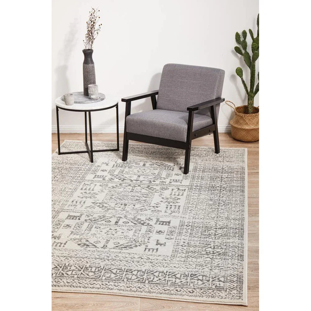 Chrome Addison Silver Rug - ICONIC RUGS