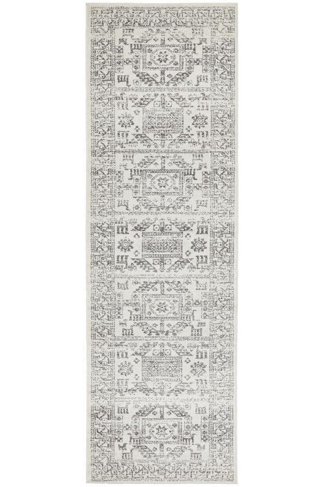 Chrome Addison Silver Runner Rug - ICONIC RUGS