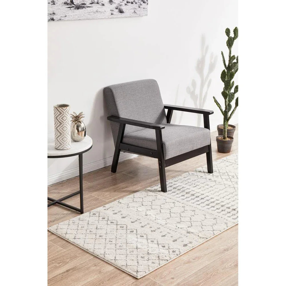 Chrome Elsa Silver Runner Rug - ICONIC RUGS
