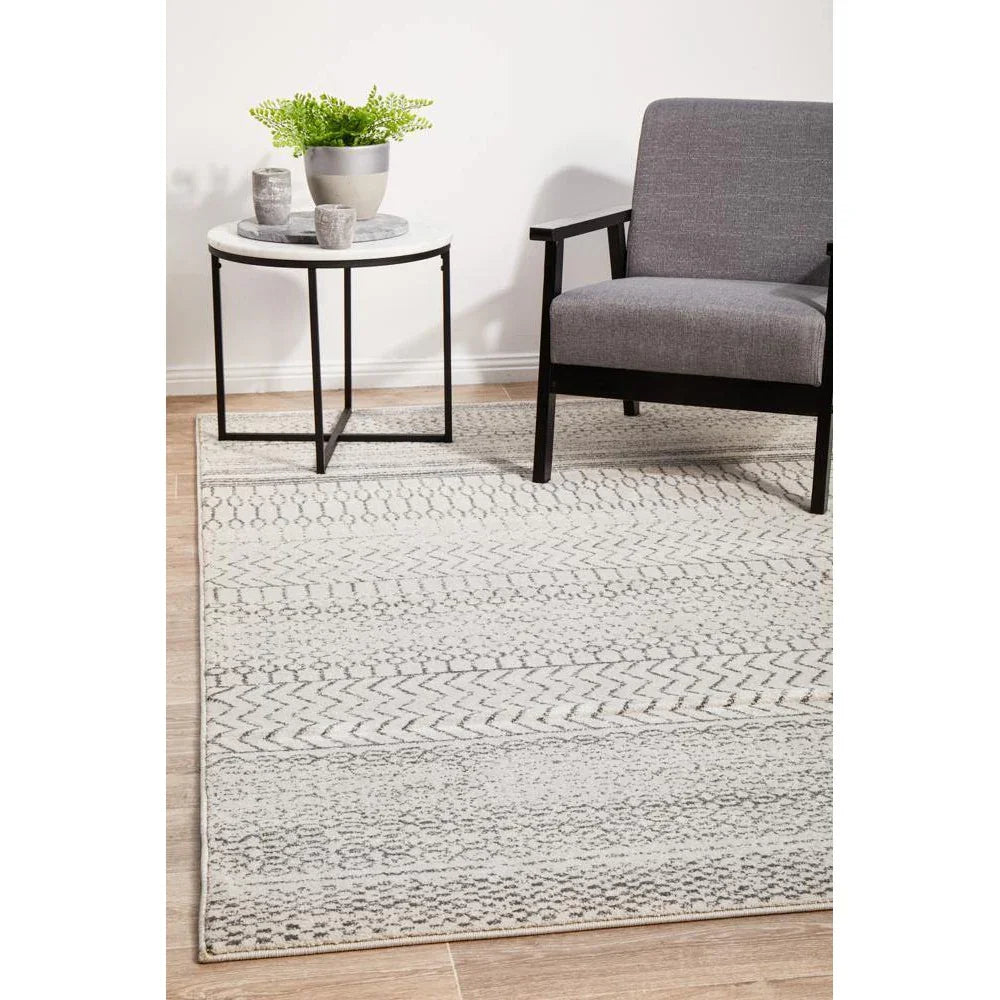 Chrome Harper Silver Rug - ICONIC RUGS