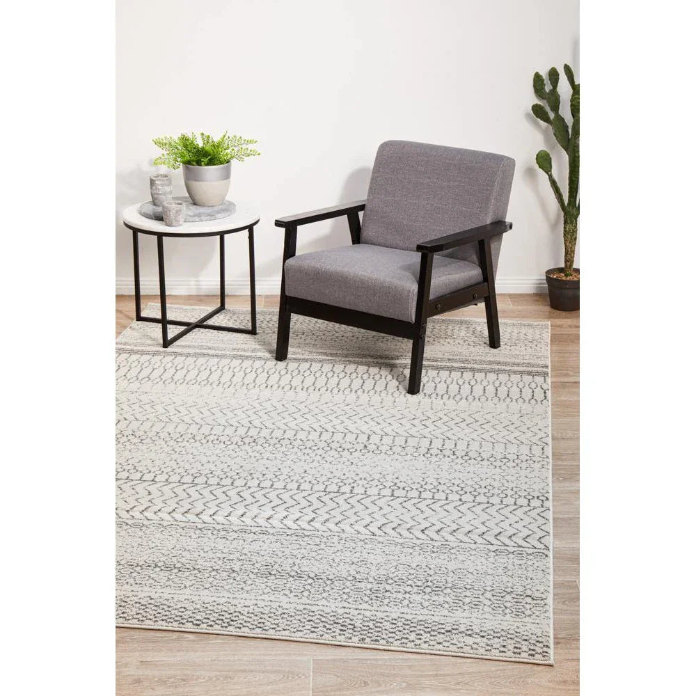 Chrome Harper Silver Rug - ICONIC RUGS