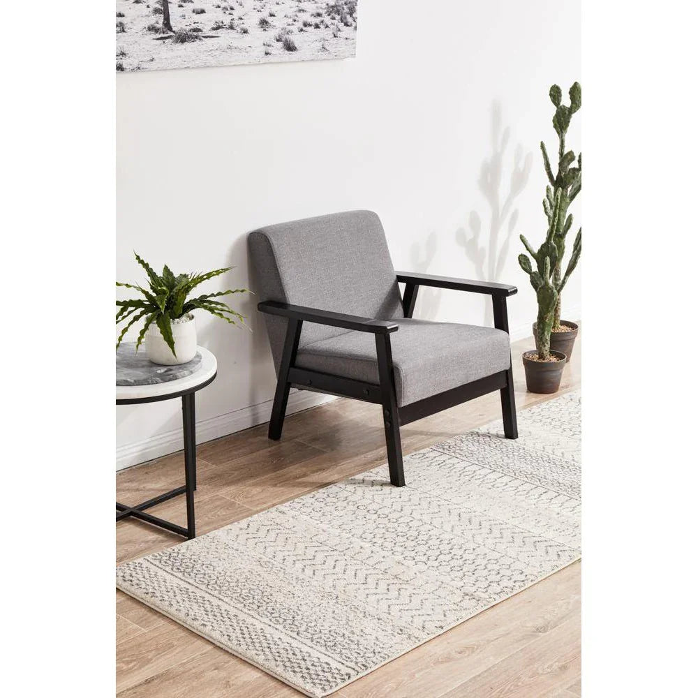 Chrome Harper Silver Runner Rug - ICONIC RUGS