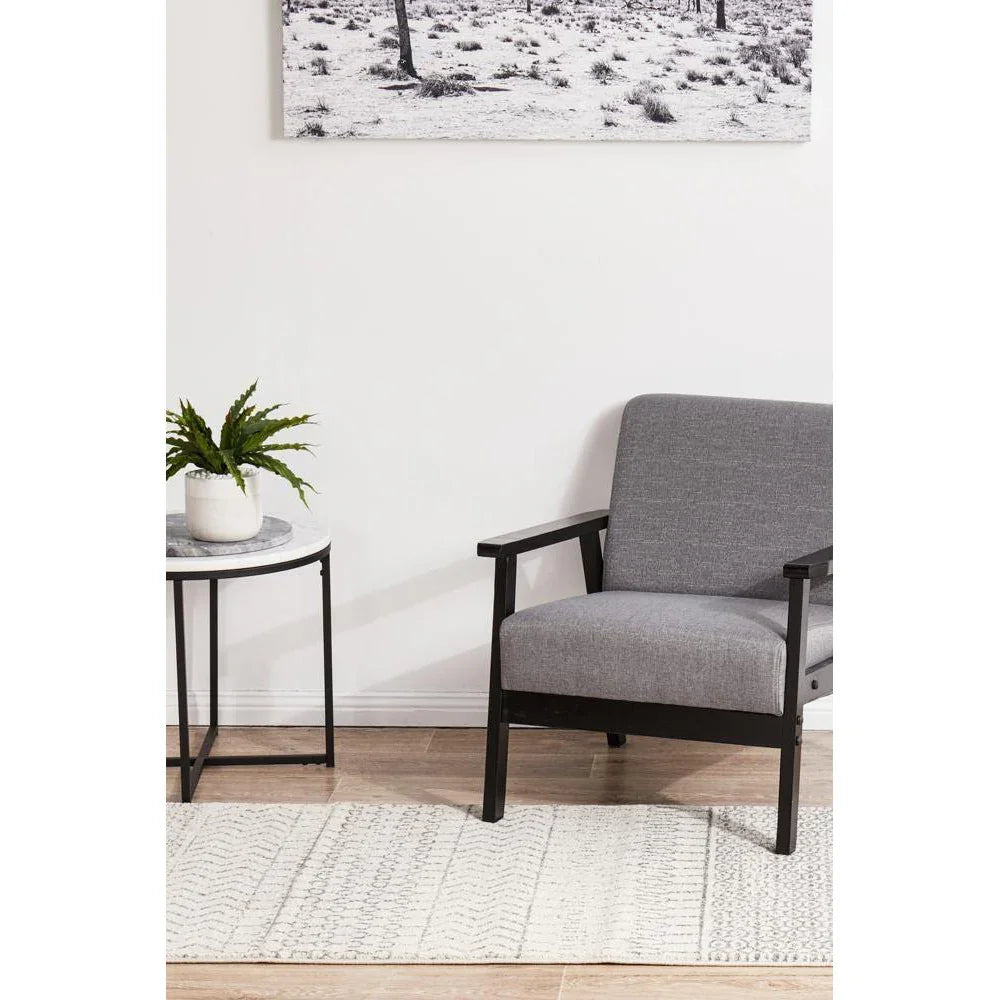 Chrome Harper Silver Runner Rug - ICONIC RUGS